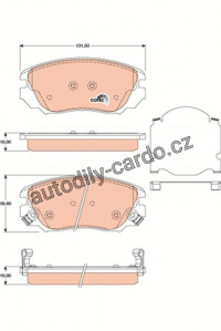 Sada brzdových destiček TRW GDB1782 - OPEL INSIGNIA 1.6 08-