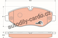 Sada brzdových destiček TRW GDB1747 - IVECO DAILY III 06-