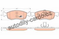 Sada brzdových destiček TRW GDB1749 - DACIA LOGAN 09-
