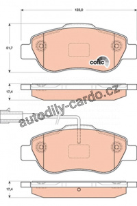 Sada brzdových destiček TRW GDB1746 - FIAT FIORINO 08-
