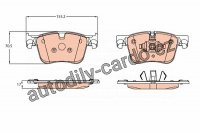 Sada brzdových destiček TRW GDB2193