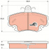 Sada brzdových destiček TRW GDB1332 - RENAULT MEGANE, TWINGO Sada brzdových destiček TRW GDB1332 - RENAULT MEGANE, TWINGO