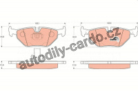 Sada brzdových destiček TRW GDB1265 - BMW 5