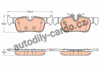Sada brzdových destiček TRW GDB2063