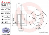 Brzdový kotouč BREMBO 09.9618.14 - MERCEDES-BENZ