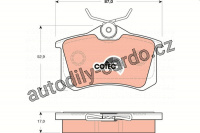 Sada brzdových destiček TRW GDB1504