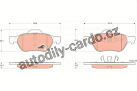 Sada brzdových destiček TRW GDB1540 - RENAULT LAGUNA