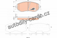 Sada brzdových destiček TRW GDB3519