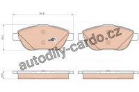 Sada brzdových destiček TRW GDB1926