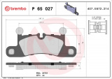 Sada brzdových destiček BREMBO P65027