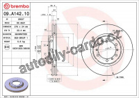 Brzdový kotouč BREMBO 09.A142.10