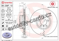 Brzdový kotouč BREMBO 09.C397.13 - BMW