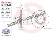 Brzdový kotouč BREMBO 09.A145.10