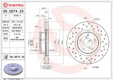 Brzdový kotouč BREMBO 09.5674.2X
