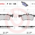 Sada brzdových destiček BREMBO P61126 - PEUGEOT