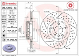 Brzdový kotouč BREMBO 09.C400.13 - BMW