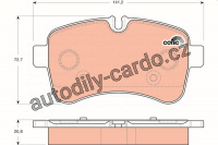 Sada brzdových destiček TRW GDB1748 - IVECO DAILY III 06-