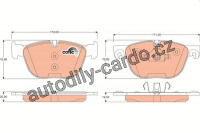 Sada brzdových destiček TRW GDB1726 - BMW X6, X5