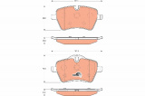 Sada brzdových destiček TRW GDB1712 - MINI COOPER S 06-