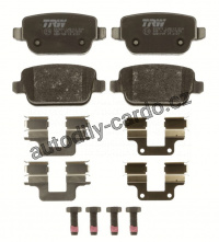 Sada brzdových destiček TRW GDB1709 - LAND ROVER FREELANDER 3.2 06 -