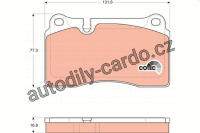 Sada brzdových destiček TRW GDB1670 - VW TOUAREG