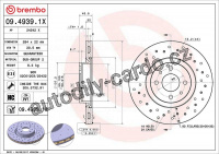Brzdový kotouč BREMBO 09.4939.1X