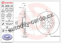 Brzdový kotouč BREMBO 09.4939.31