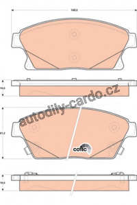 Sada brzdových destiček TRW GDB1847