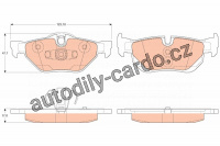 Sada brzdových destiček TRW GDB2050