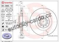 Brzdový kotouč BREMBO 09.C892.11