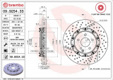 Brzdový kotouč BREMBO 09.9254.33