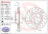 Brzdový kotouč BREMBO 09.A732.11 - MERCEDES-BENZ