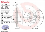 Brzdový kotouč BREMBO 09.B743.41 - MERCEDES-BENZ