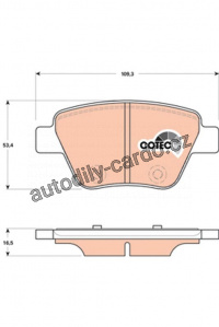 Sada brzdových destiček TRW GDB1841 - ŠKODA SUPERB 08- Sada brzdových destiček TRW GDB1841 - ŠKODA SUPERB 08-