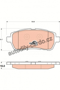 Sada brzdových destiček TRW GDB1893