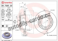 Brzdový kotouč BREMBO 09.7263.20 - RENAULT TRUCKS