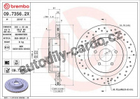 Brzdový kotouč BREMBO 09.7356.2X