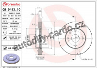 Brzdový kotouč BREMBO 09.9483.11