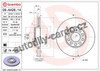 Brzdový kotouč BREMBO 09.A428.11