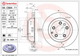Brzdový kotouč BREMBO 09.C884.11