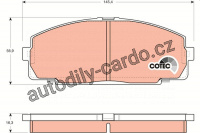 Sada brzdových destiček TRW GDB770 - TOYOTA HIACE