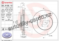 Brzdový kotouč BREMBO 09.A109.11