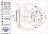 Brzdový kotouč BREMBO 08.B649.10