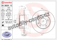 Brzdový kotouč BREMBO 08.B829.10