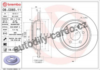 Brzdový kotouč BREMBO 08.C065.11