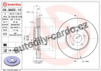 Brzdový kotouč BREMBO 09.8665.11