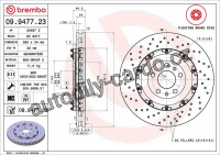 Brzdový kotouč BREMBO 09.9477.23 Brzdový kotouč BREMBO 09.9477.23