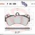 Sada brzdových destiček BREMBO P85069 - PORSCHE, VW Sada brzdových destiček BREMBO P85069 - PORSCHE, VW