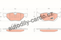 Sada brzdových destiček TRW GDB1626 - BMW 3