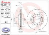 Brzdový kotouč BREMBO 09.5914.10 - TOYOTA